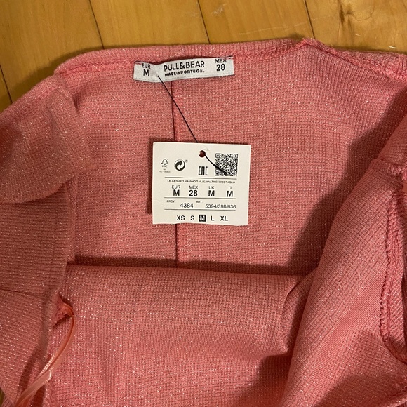 Brand New with Tags - Pull&Bear -Barbie Glitter Pink Bodycon Dress - Picture 7 of 14